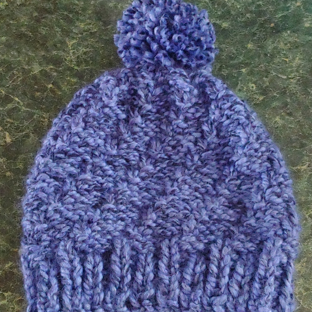 Handmade knitted beanie hat